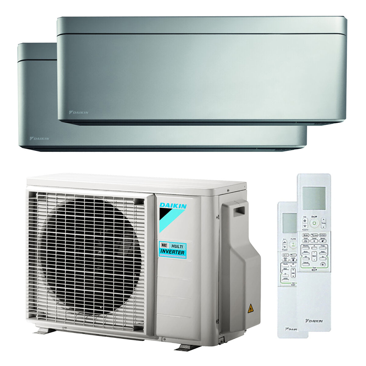 Daikin Stylische Dual Split 5000 + 7000 BTU Klimaanlage A+++ Wifi Außeneinheit 4,0 kW