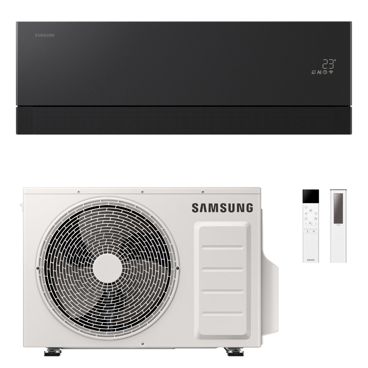 Samsung WindFree Première Air Conditioner 12000 BTU R32 Inverter AI WiFi A+++/A++ - Soapstone Charcoal