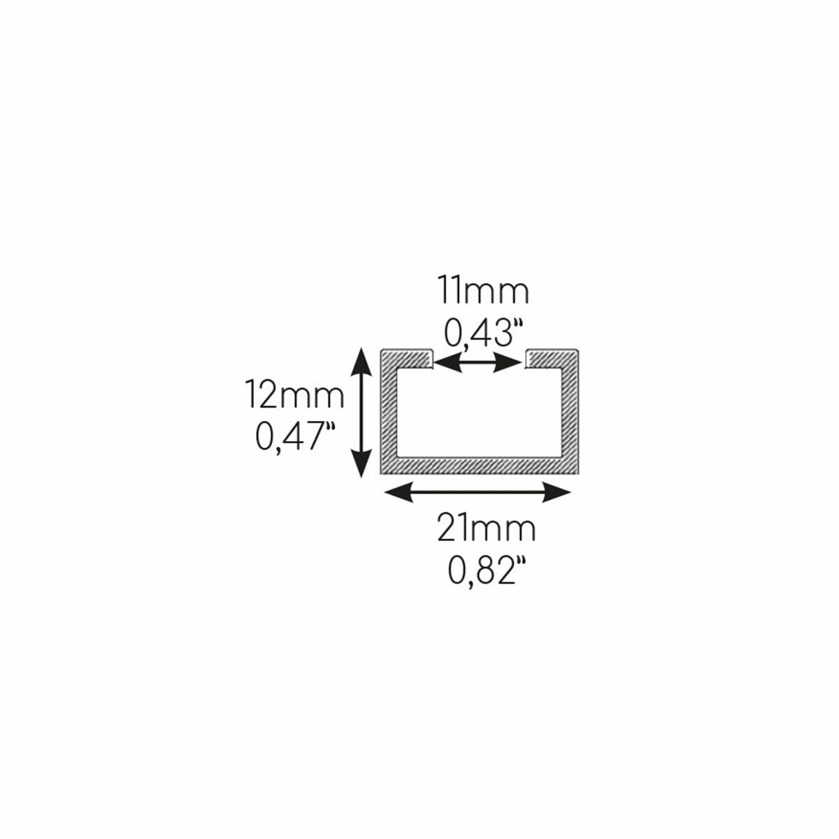 Niccons SUMO LC Anti-Vibrations-Bodenstütze 160x90x450 mm mit 21 mm Profil