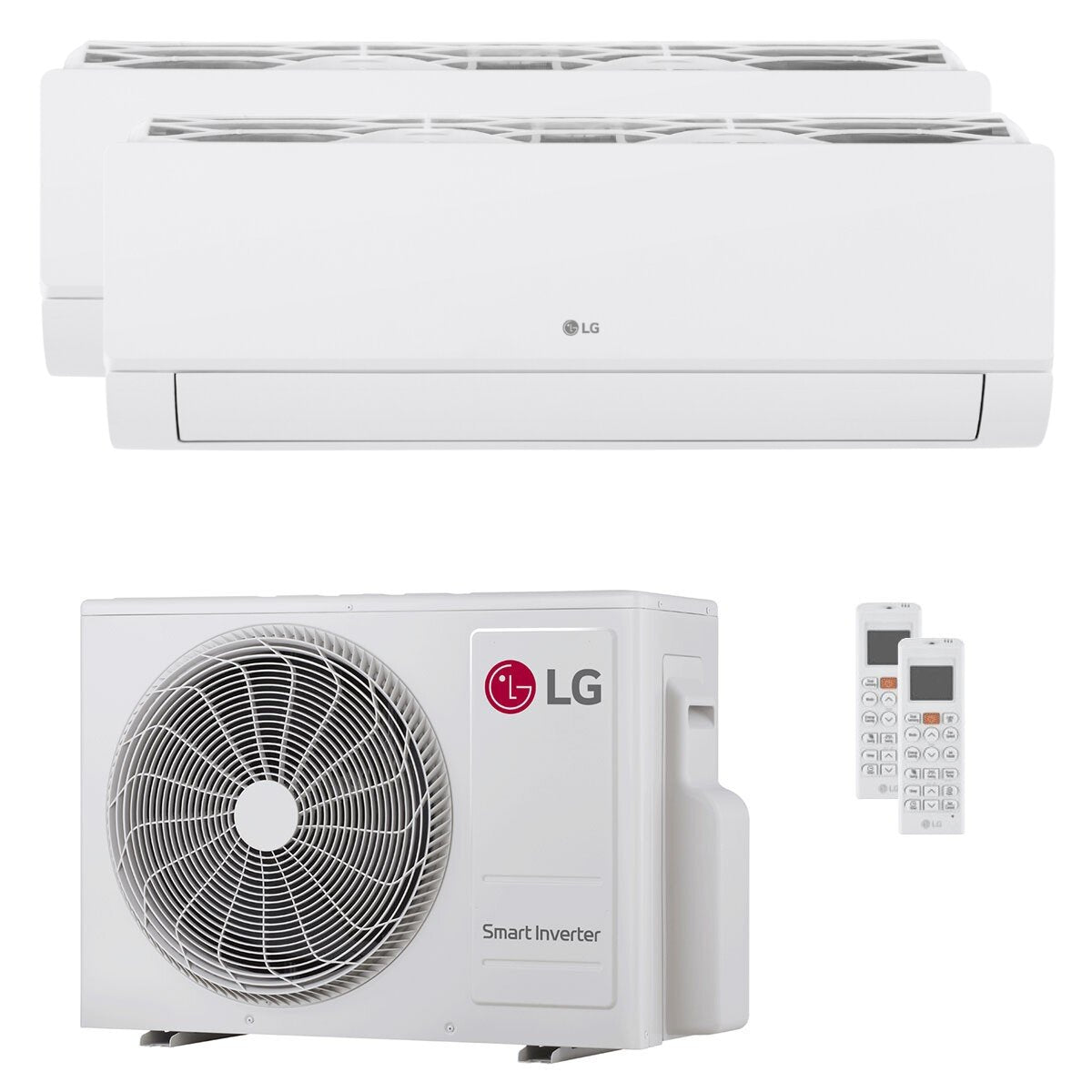 Climatiseur split intelligent LG DUALCOOL Libero 7000+12000 BTU Inverter A+++ avec Wi-Fi et unité extérieure de 4,1 kW 