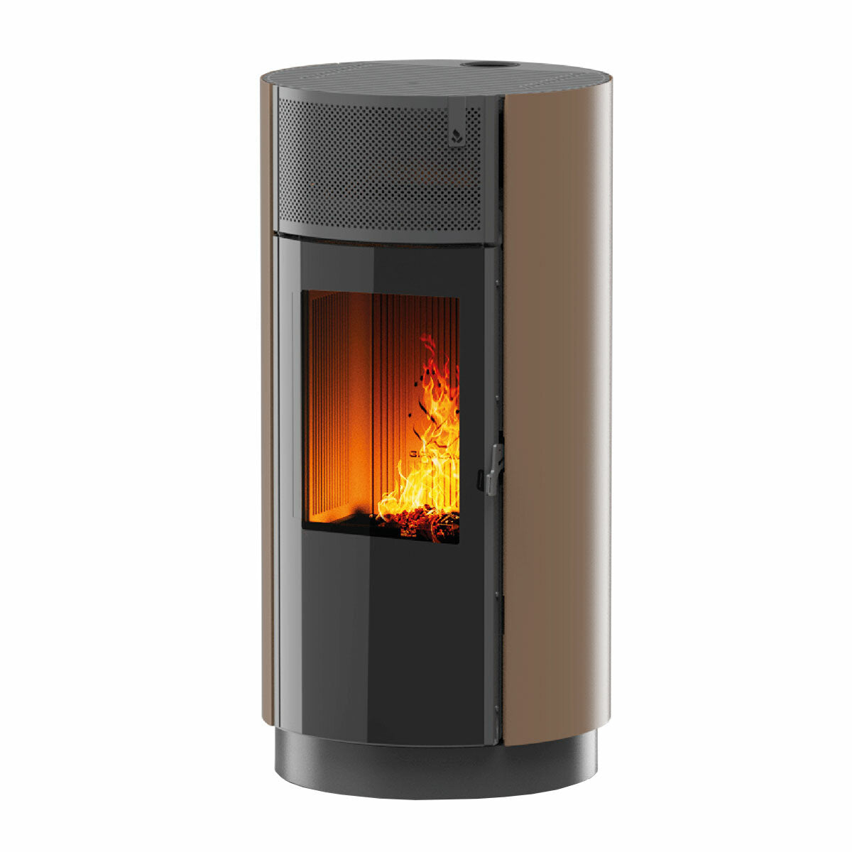 Poêle à granulés Girolami Round 9 8 kW WiFi Air - Bronze