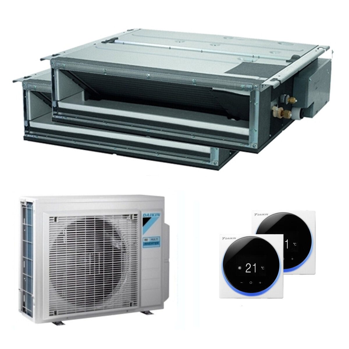 Daikin Mini Sky FDXM-F9 ducted air conditioner dual split 18000+18000 BTU inverter A++ external 9 kW