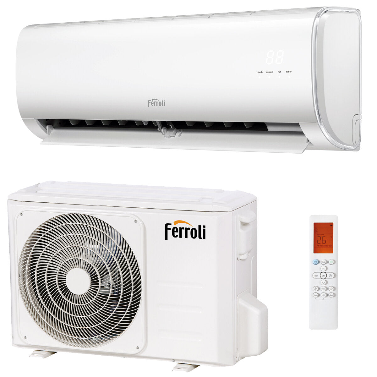 Ferroli Giada S 12000 BTU R32 Inverter-Klimaanlage Klasse A++ WiFi