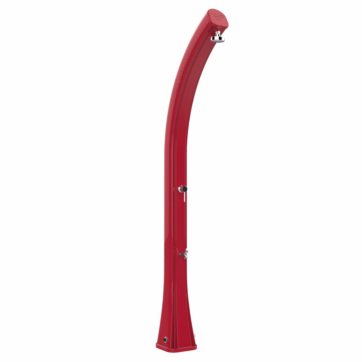 Douche solaire de jardin Arkema Happy XL avec lave-pieds 44 litres Rouge