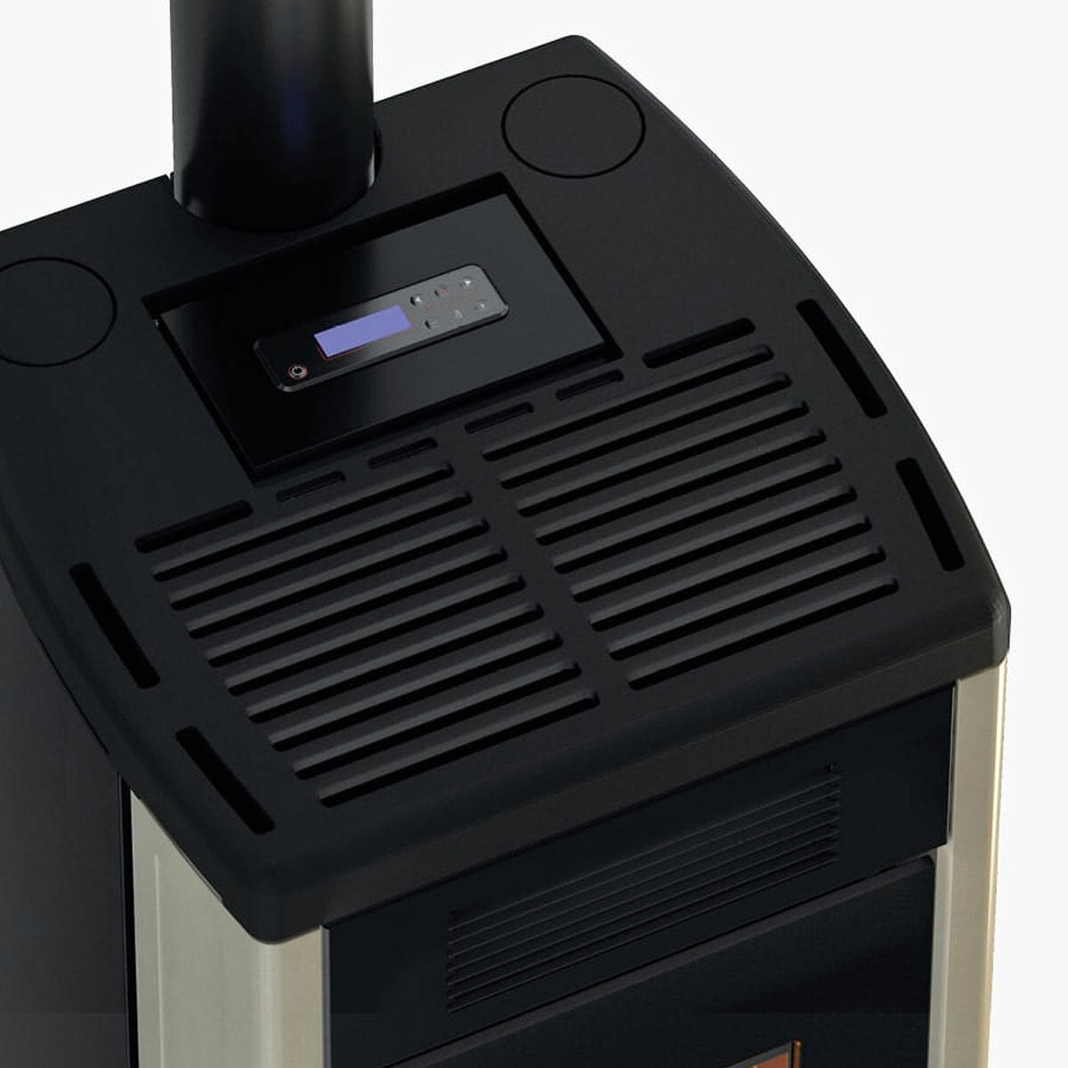 Cadel Atena Plus 12 pellet stove with ducted air, 12 kW - WiFi, IVORY MAIOLICA