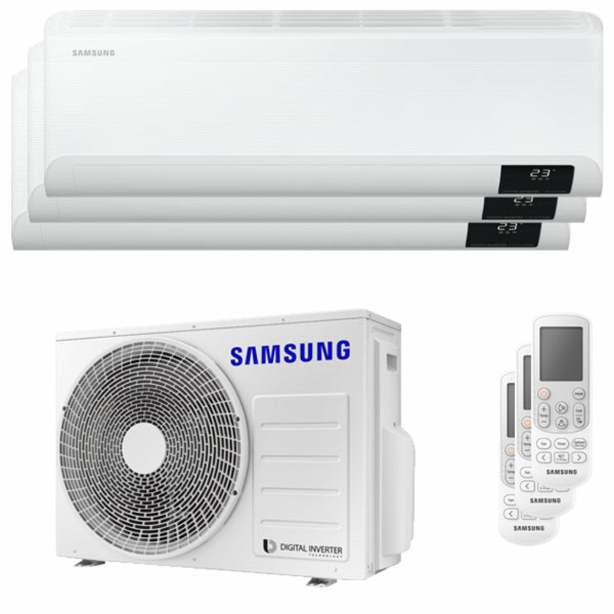 Samsung Cebu Wi-Fi trial split air conditioner 9000 + 9000 + 9000 BTU inverter A ++ wifi outdoor unit 5.2 kW