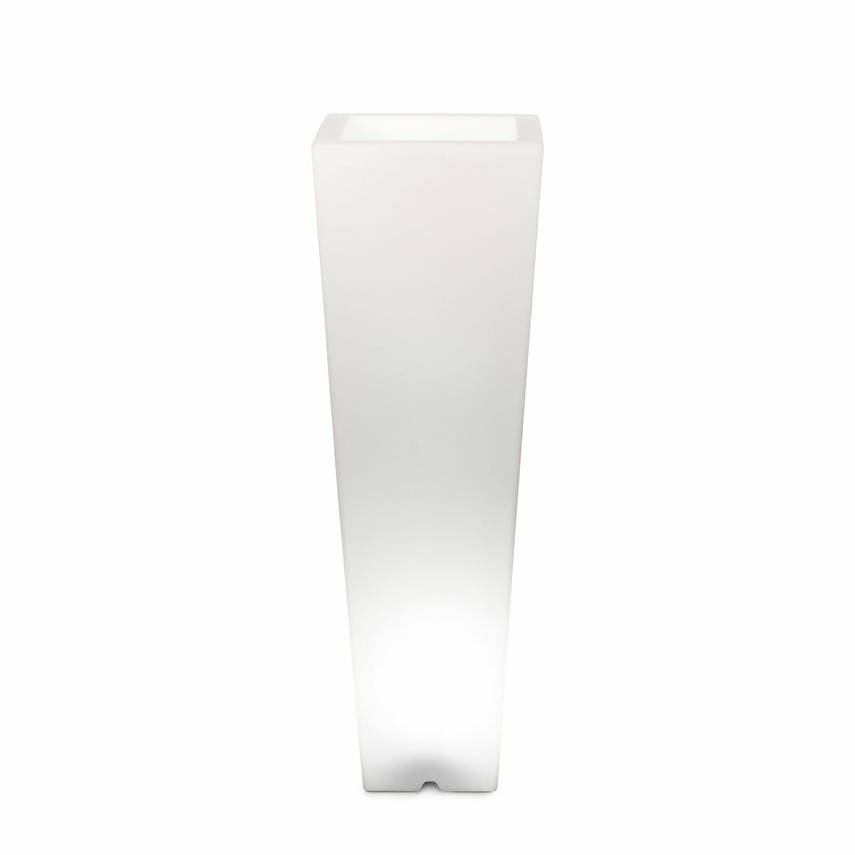 Quadratische Helle Vase Arkema Quadro 86 SL für den Außenbereich