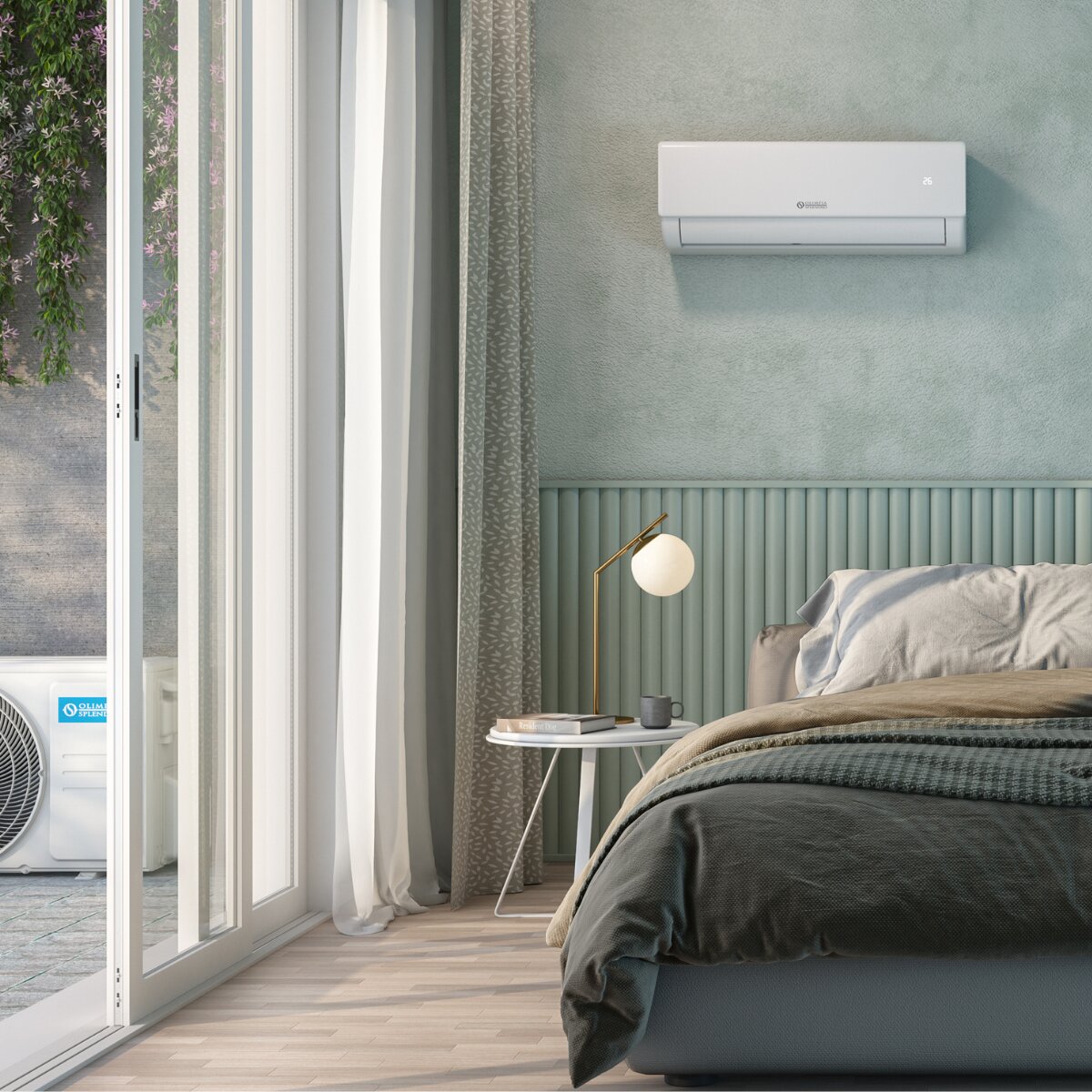 Olimpia Splendid Nexya S5 E Inverter-Doppel-Split-Klimaanlage 9000+9000 BTU Inverter A++ WLAN-Außeneinheit 5,3 kW 