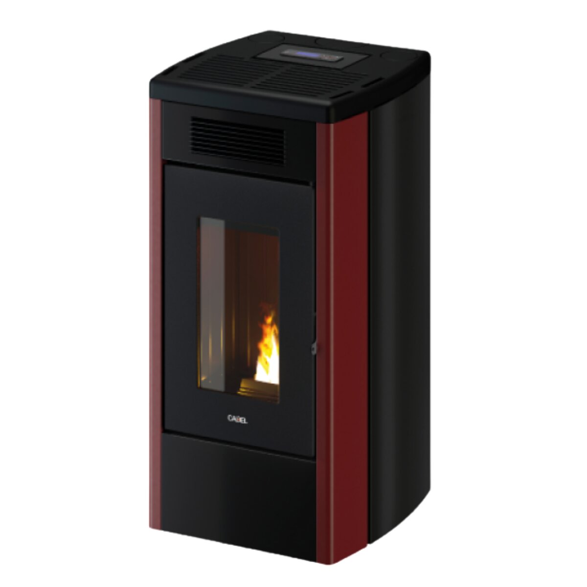 Cadel Atena Plus 12 pellet stove with ducted air, 12 kW - WiFi, RED