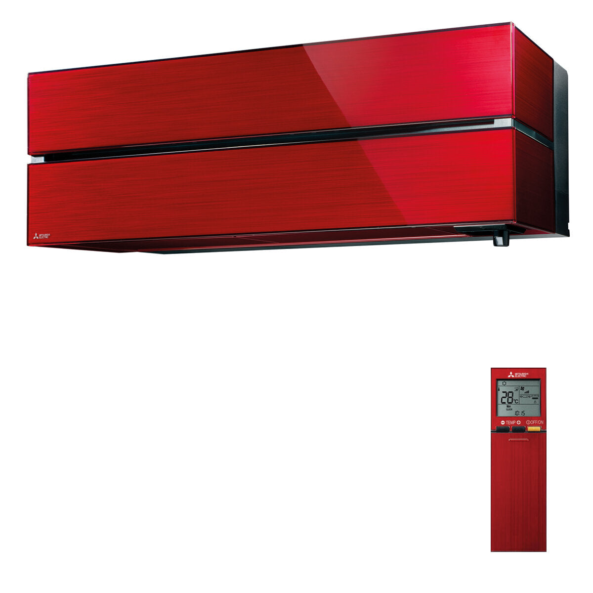Mitsubishi Electric Kirigamine Style MSZ-LN dual split air conditioner 9000 + 9000 BTU inverter A ++ outdoor wifi 4.2 kW red