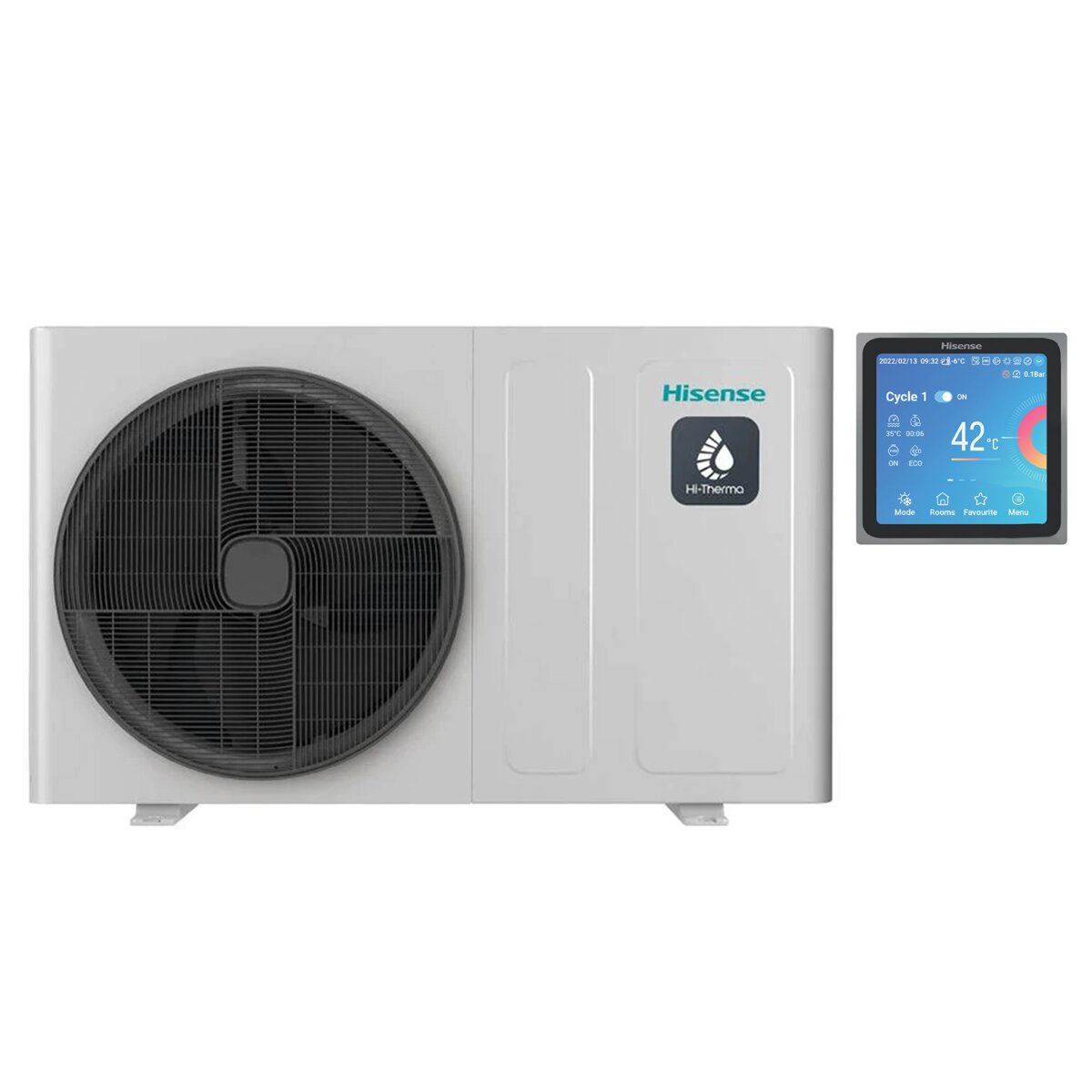 Pompe à chaleur air/eau monobloc monophasée Hisense Hi-Therma 16 kW R32 A++