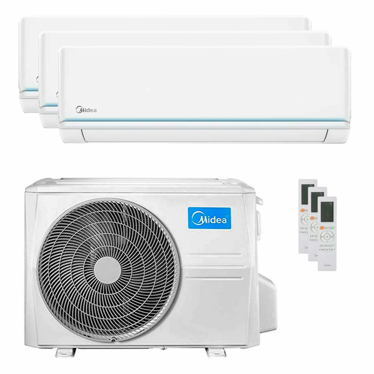 Midea Evolution trial split air conditioner 9000+12000+12000 BTU inverter A++ external unit 7.9 kW