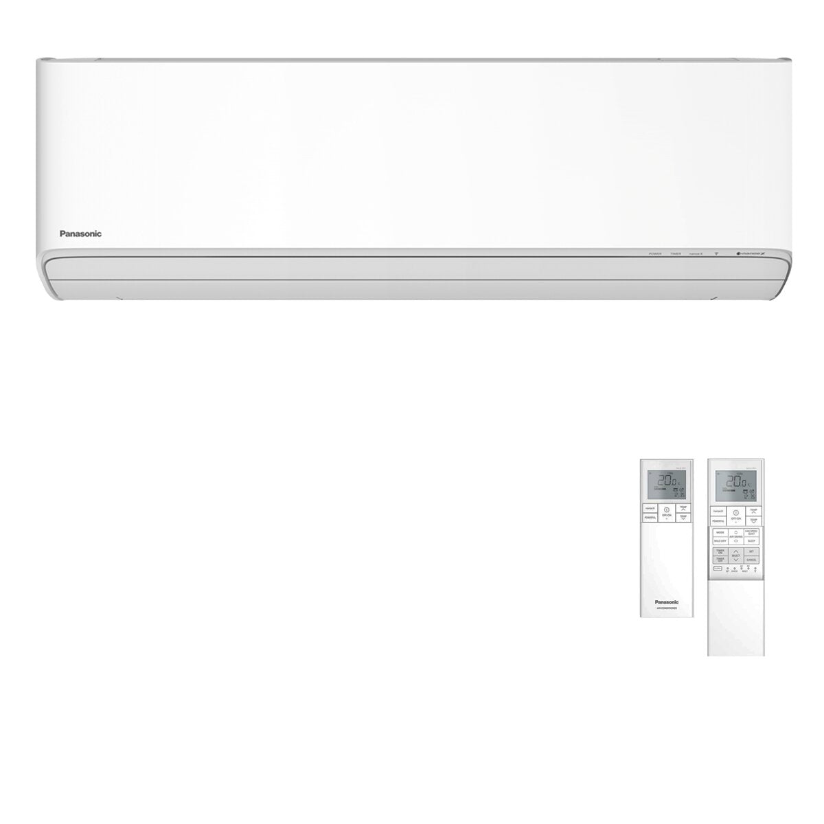Climatiseur double split Panasonic Etherea 9000+12000 BTU Inverter A+++ Wi-Fi Unité extérieure 5 kW Blanc mat