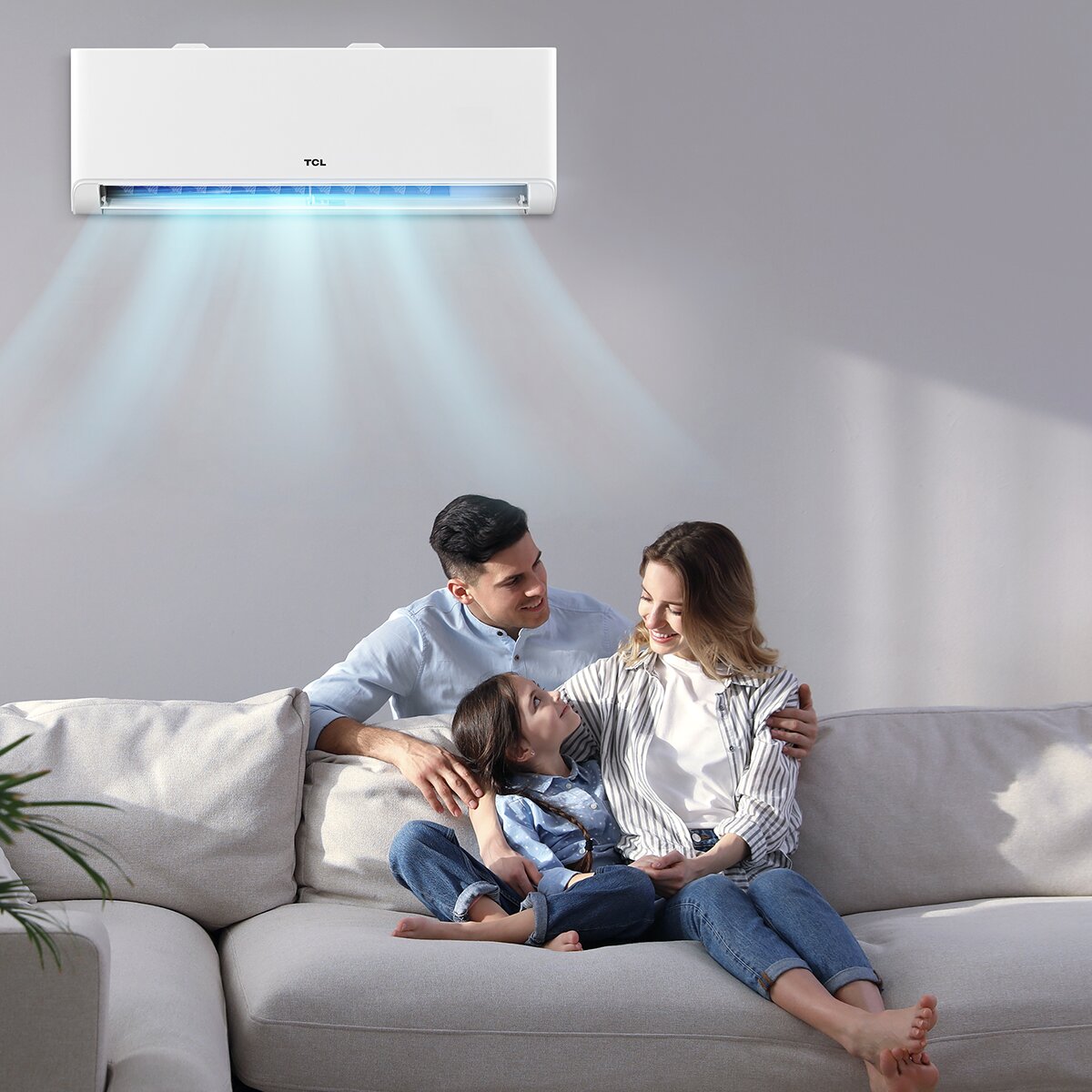 TCL BreezeIN P5 Penta Split Klimaanlage 9000+9000+9000+12000+12000 BTU Inverter A++ WLAN Außeneinheit 12,2 kW 