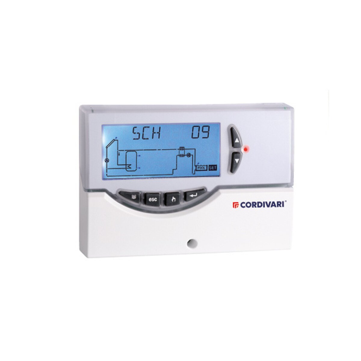 Elektronische Basis-Steuereinheit für Solarthermie mit 3 Sonden
