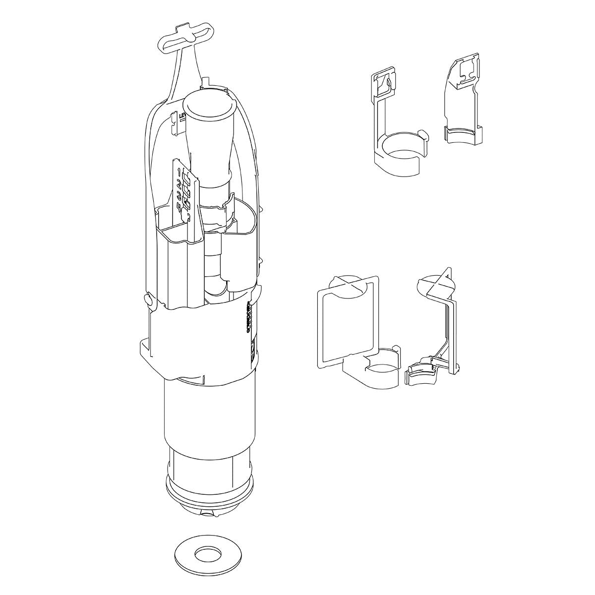 Robinet de vidange OLI pour réservoirs de toilettes OLI74 PLUS