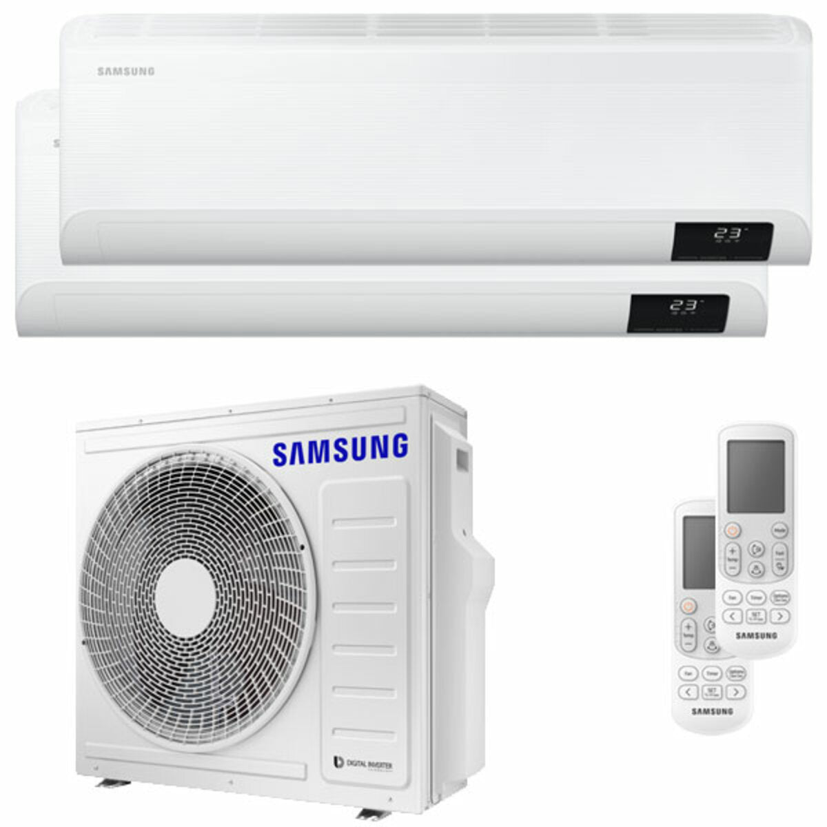 Samsung Cebu Wi-Fi Dual Split Klimaanlage 18000 + 18000 BTU Inverter A++ Wifi Außengerät 8,0 kW