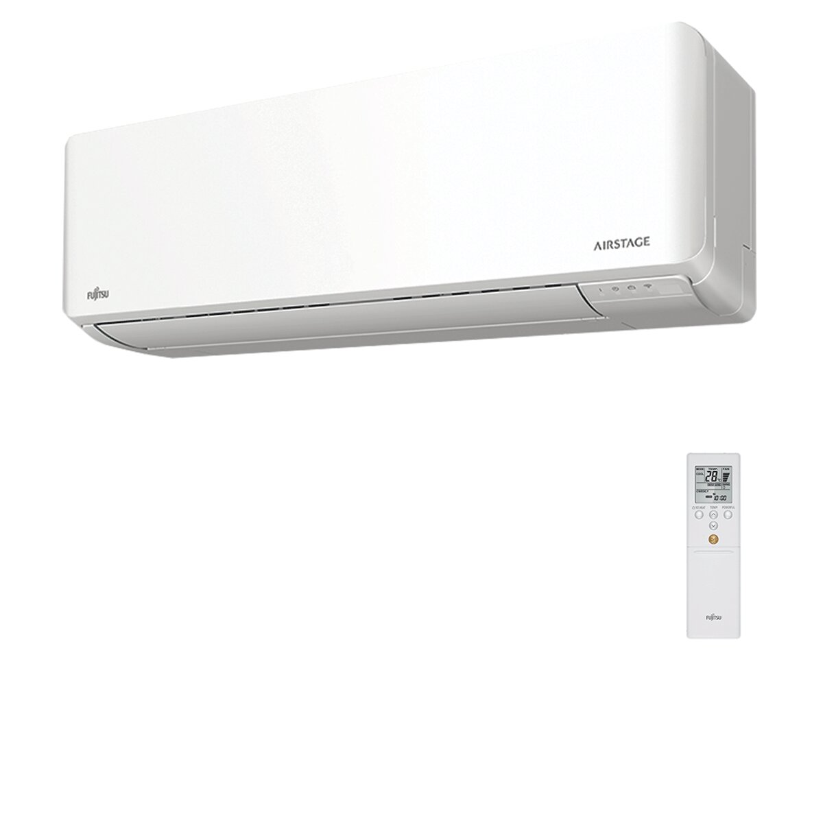 Climatiseur Fujitsu série KMGC WiFi dual split 7000+9000 BTU onduleur A+++ unité extérieure wifi 4 kW 