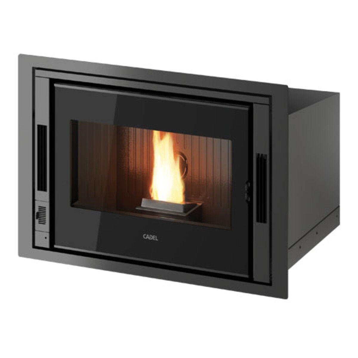 Insert de cheminée à granulés à air pulsé CADEL Zefiro 9 9 kW - avec Wi-Fi