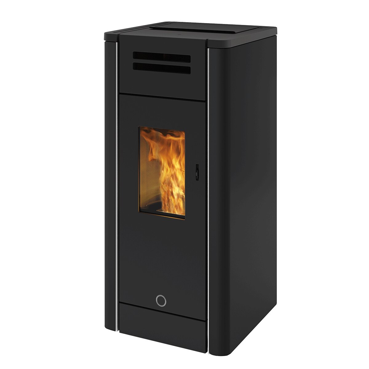 EK63 METRO110+ Pelletofen - Edilkamin-Gruppe - 10,5 kW wasserdichte Kanalluft Schwarz