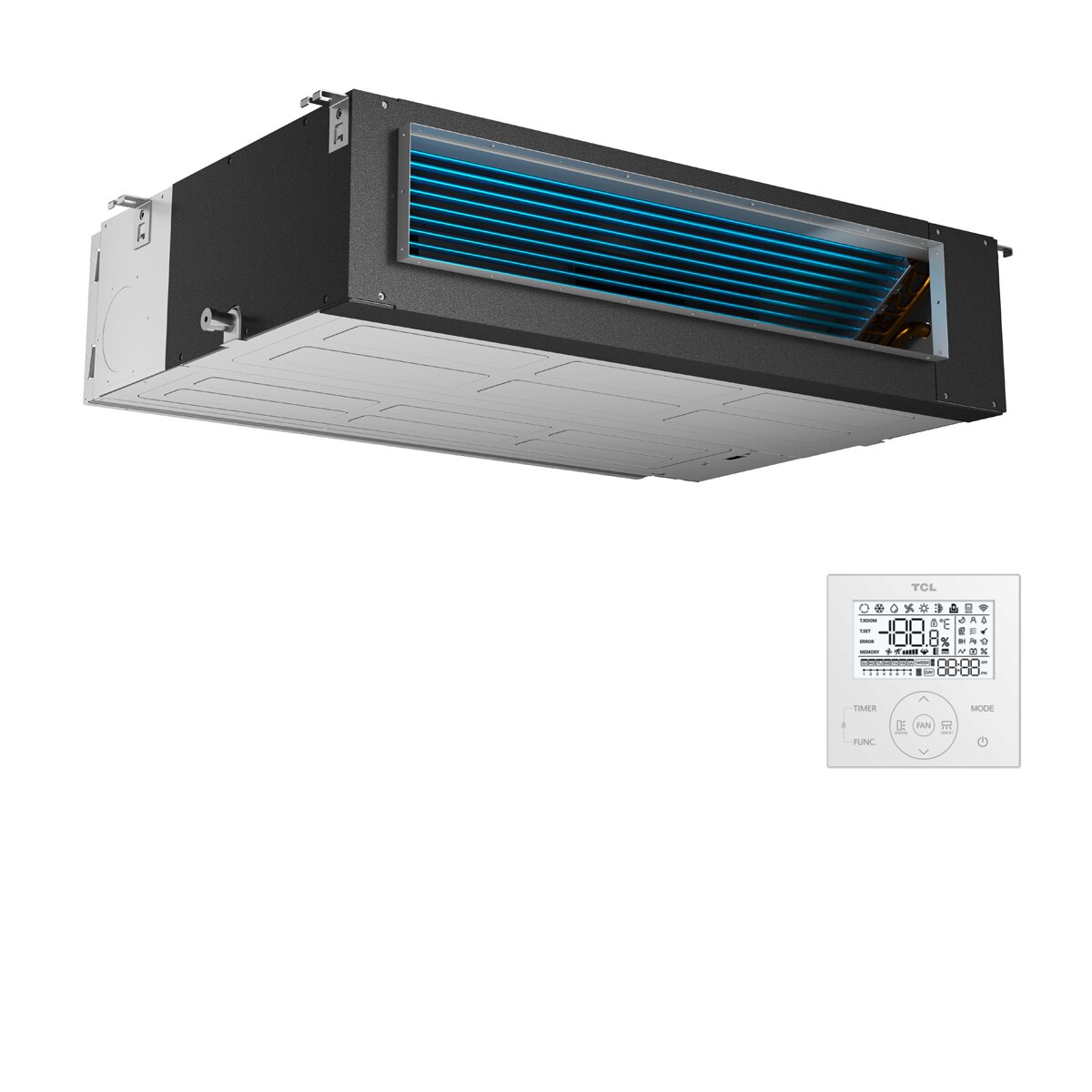 Climatiseur gainable TCL Série D 48 000 BTU R32 Inverter Wi-Fi A++/A+