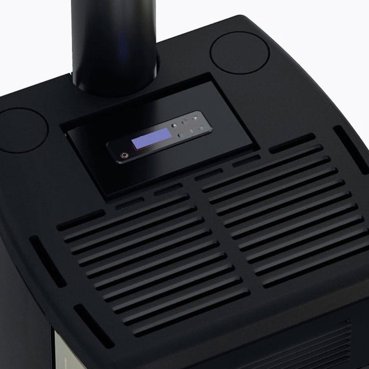 Cadel Atena Plus 14 pellet stove with ducted air, 14 kW - WiFi, RED MAIOLICA