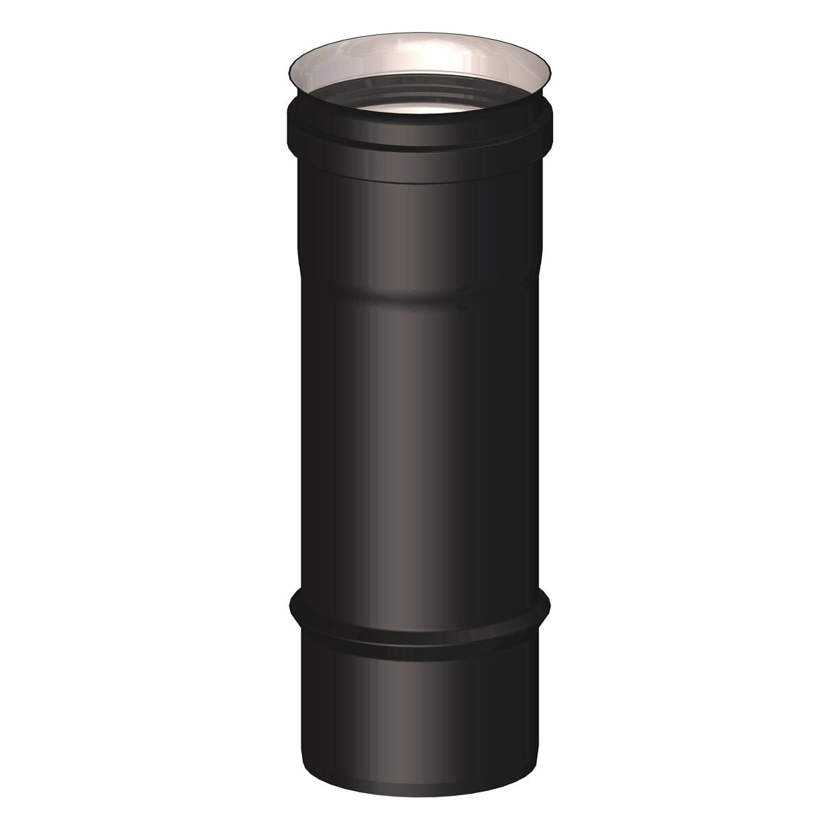 Straight element M/F diam. 100 mm length 250 mm flue exhaust pellet stove and pellet boiler