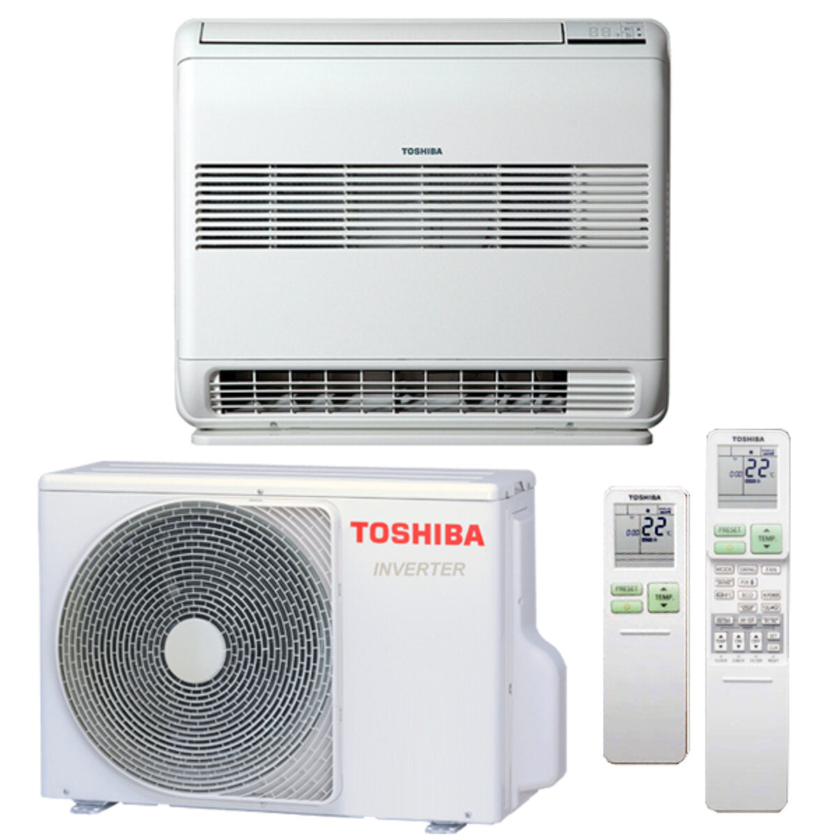 Toshiba Console J2 12000 BTU air conditioner A ++ inverter