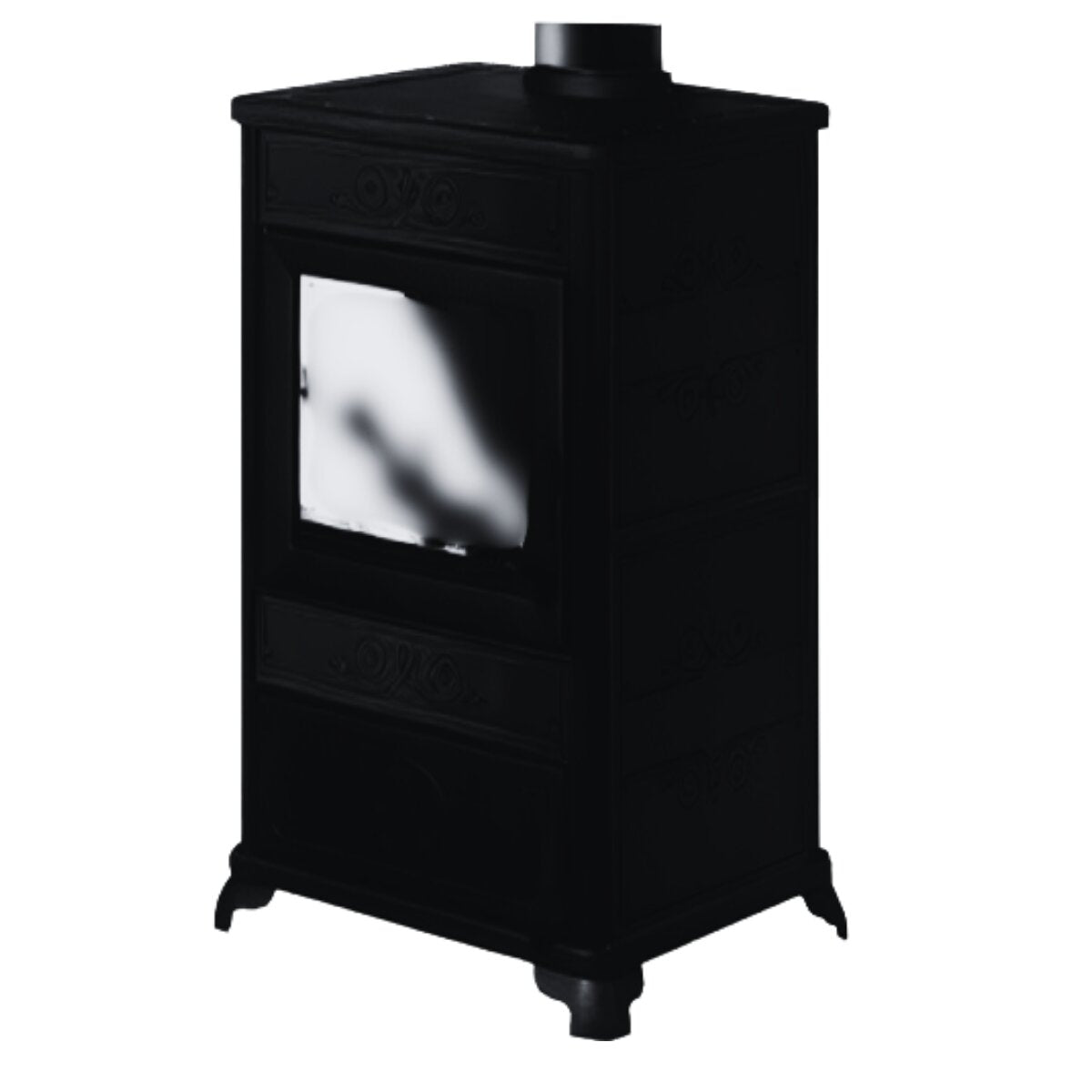 FANCY EVO EK63 wood-burning stove - Edilkamin Group 11 kW air-fired Tortora