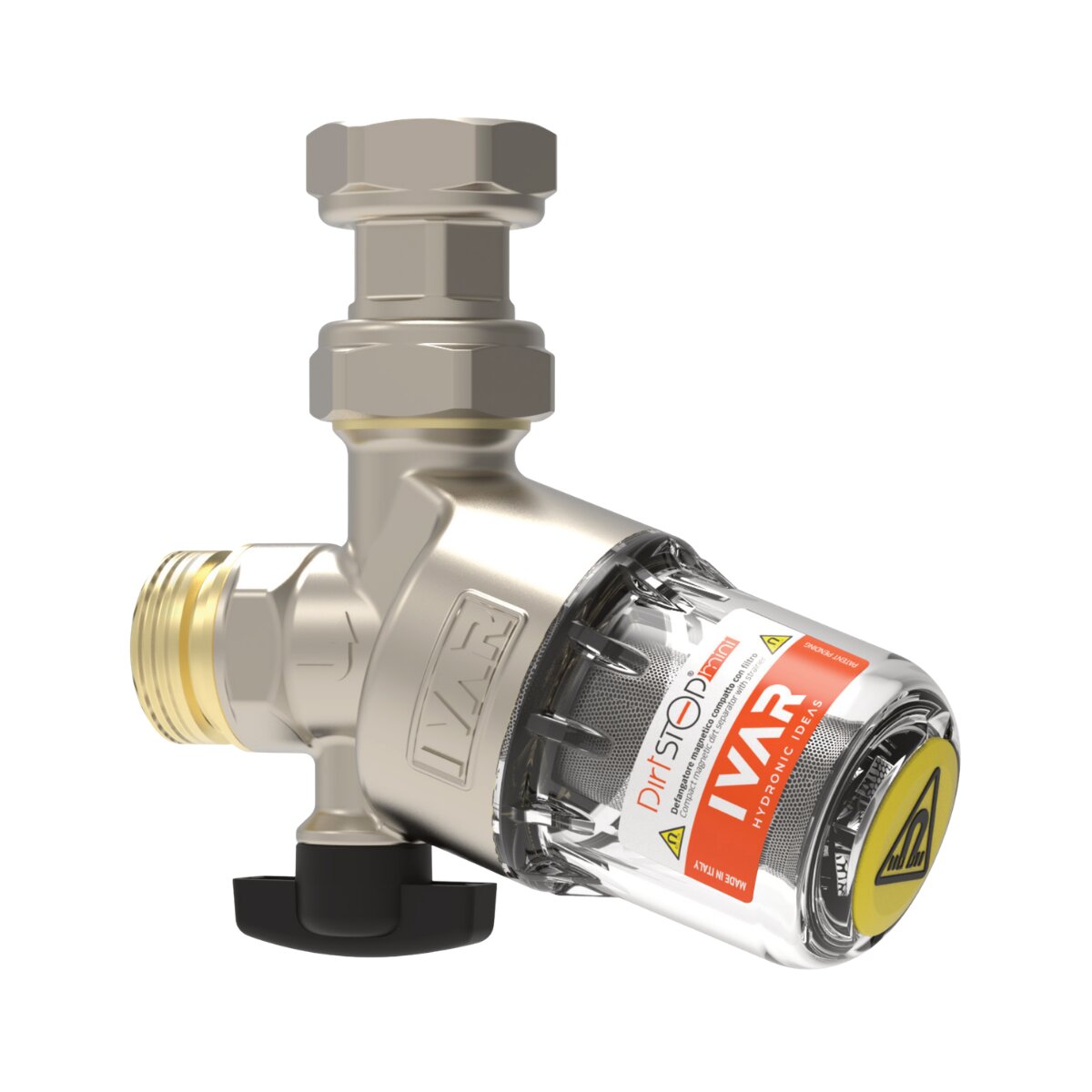 IVAR DirtSTOP MINI ultra-compact under-boiler magnetic dirt separator with 3/4 filter