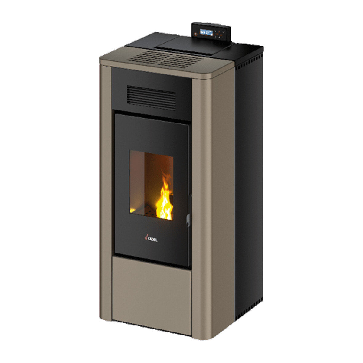 Cadel River Idro 16 Water Pellet Stove 16.1 kW WiFi Light Bronze