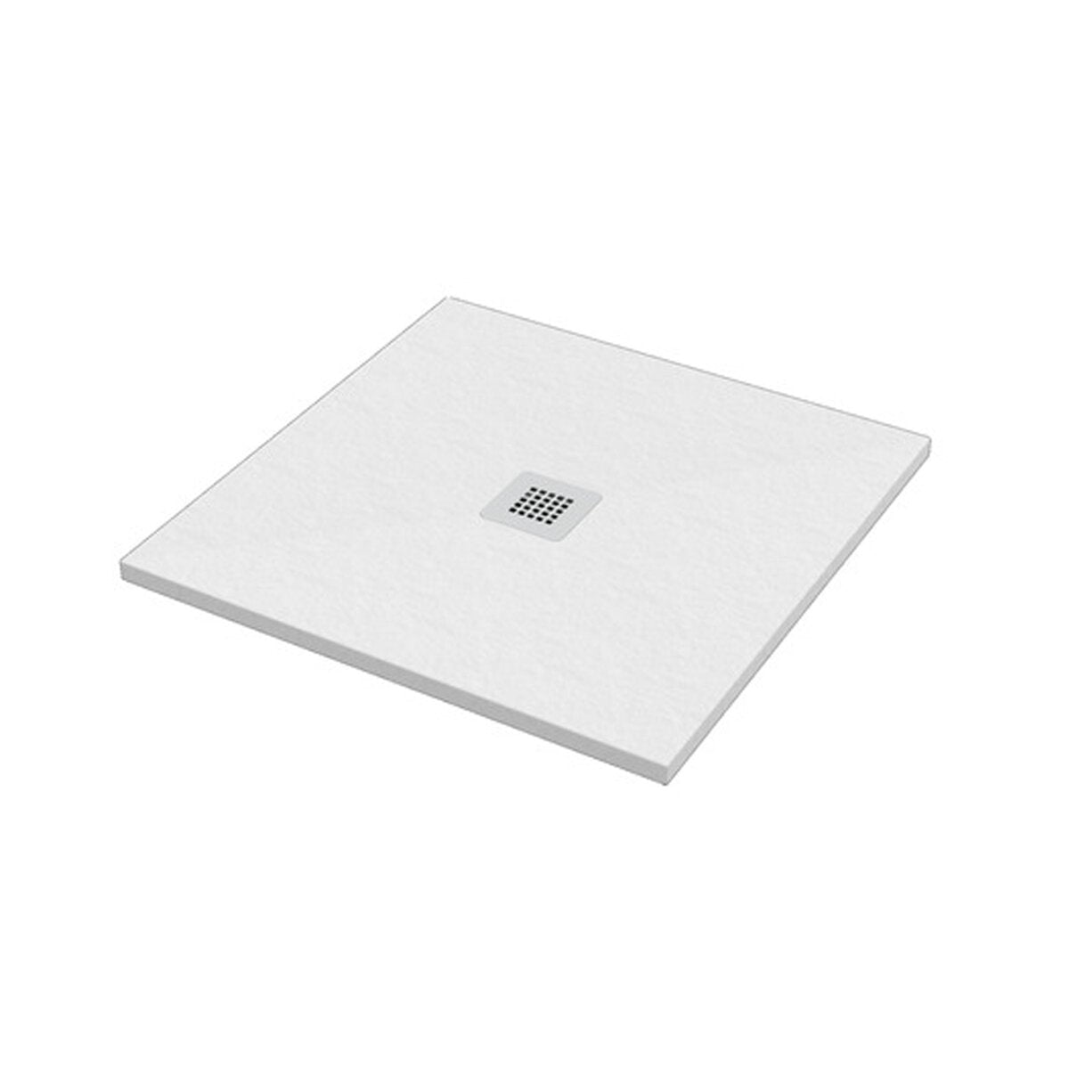 Ercos Stone Shower Tray 900x900 Square Matt White