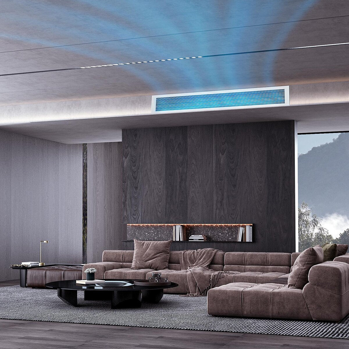 Climatiseur gainable TCL Série D, split d&#39;essai 12 000 + 12 000 + 18 000 BTU, onduleur A++, unité externe Wi-Fi 9,4 kW 