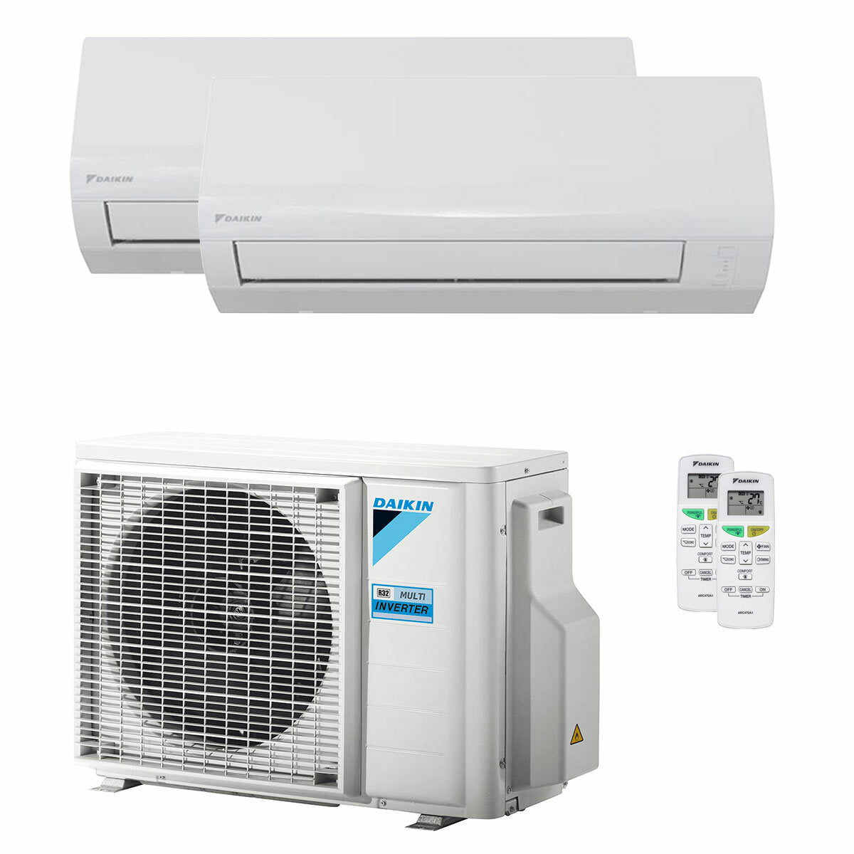 Daikin Sensira Multi Dual-Split-Klimaanlage 7000+12000 BTU Inverter A++ Außeneinheit 4 kW 