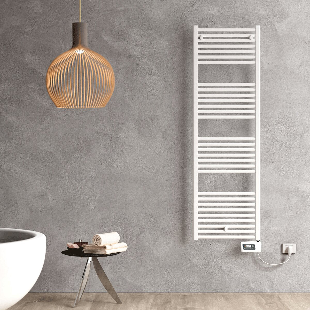 Sèche-serviettes électrique Cordivari Lisa 22 500x1160 en acier Blanc 600 W