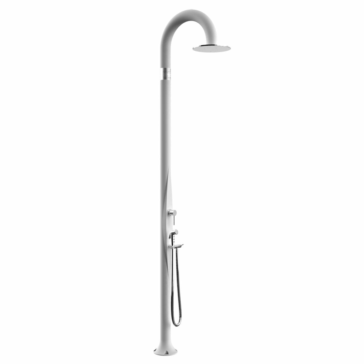 Arkema Funny Yin white garden shower with pull-out hand shower