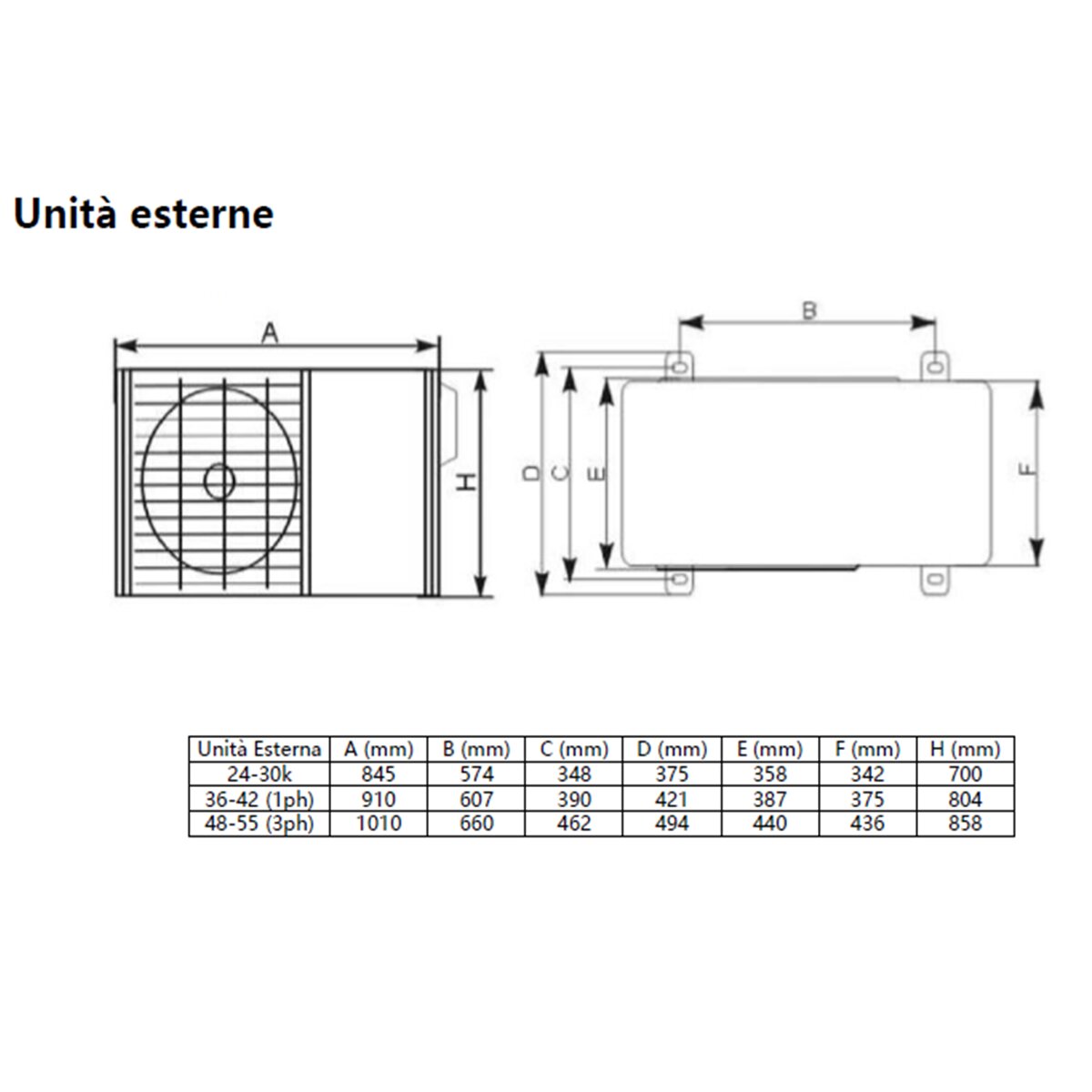 TCL Cassette 4-way Air Conditioner S Series Standard 60000 BTU R32 Inverter WiFi A++/A+