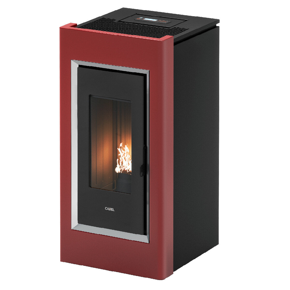 CADEL Prince Plus 11 kW roter Pelletofen mit Umluft und WLAN