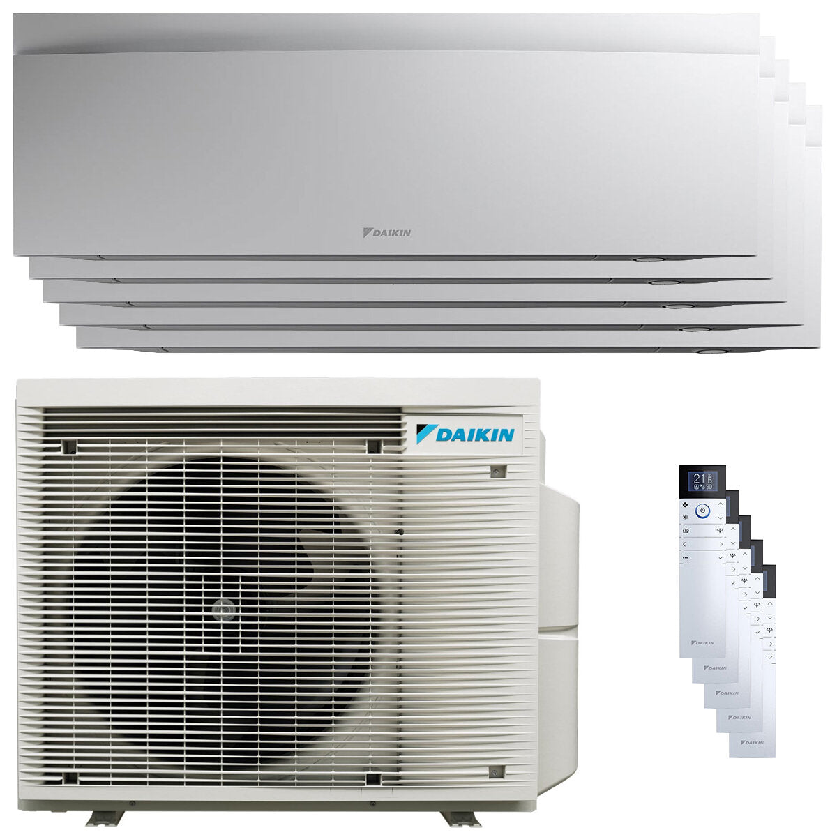 Daikin Emura 3 air conditioner penta split 9000+9000+12000+12000+12000 BTU inverter A++ wifi outdoor unit 7.8 kW White