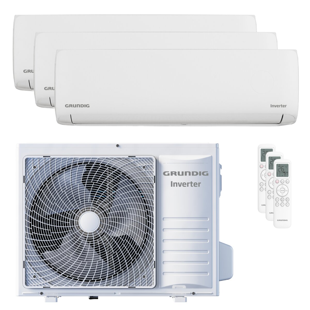 Climatiseur Grundig PROLOGUE MULTI GR-7 9000+9000+12000 BTU R32 Inverter WiFi A++ Unité extérieure 7 kW