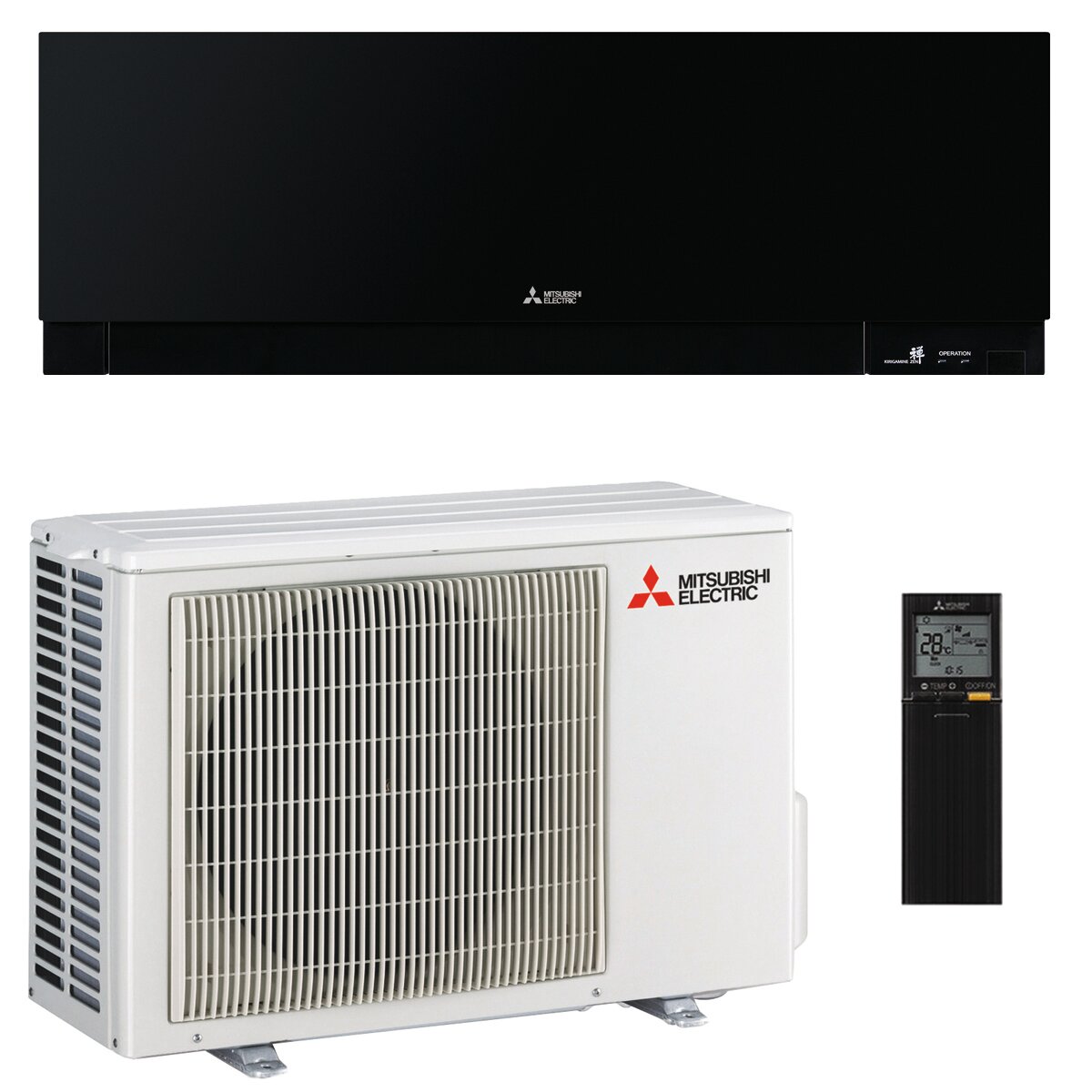 Mitsubishi Electric Kirigamine Zen air conditioner MSZ-EF 9000 BTU R32 inverter A +++ wifi black