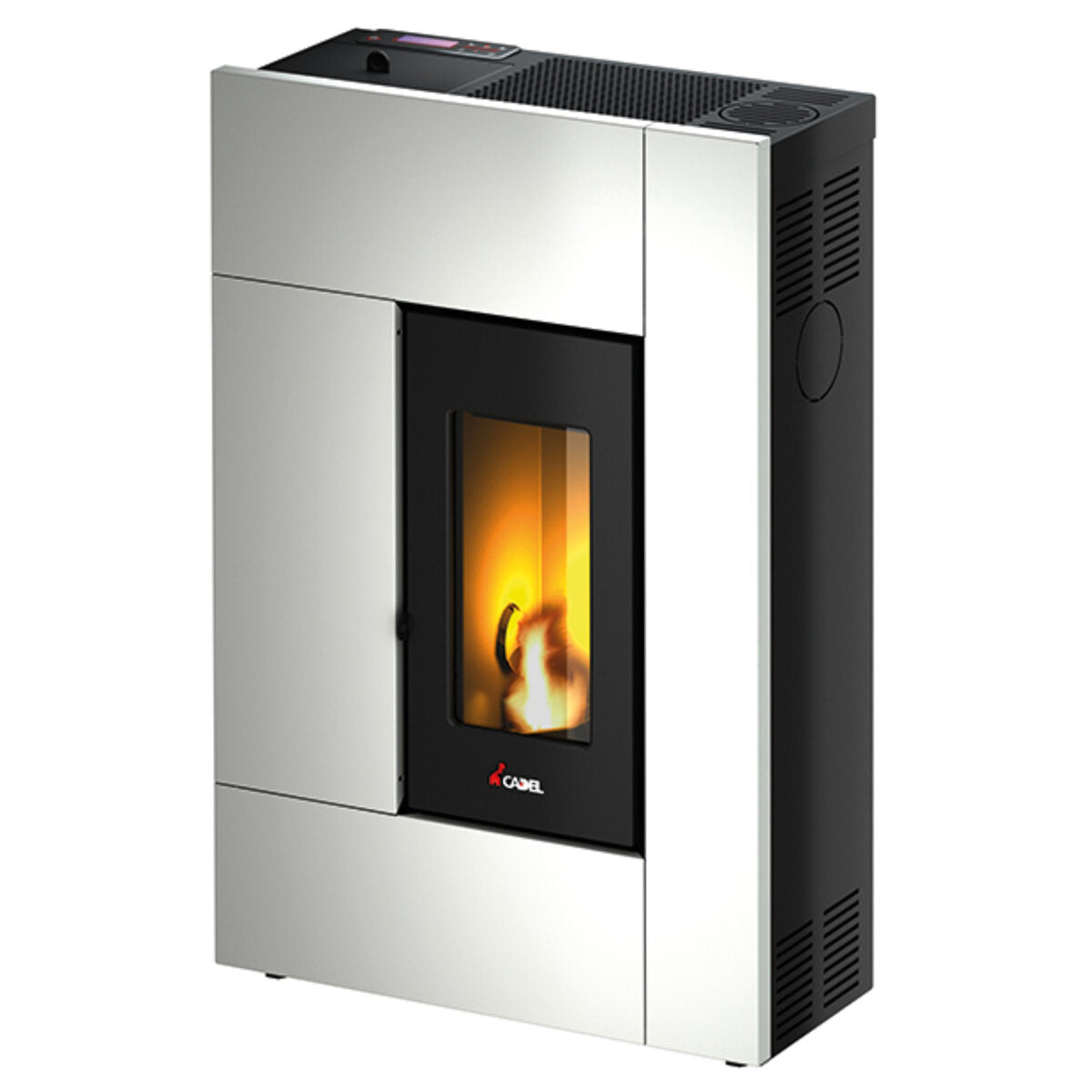 CADEL Spirit 5 pellet stove with air circulation, 5.2 kW, with Wi-Fi, WHITE