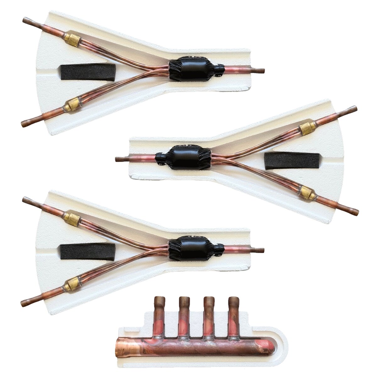 Joint QUADRI Samsung MXJ-4D2509K pour connecter 4 unités intérieures commerciales