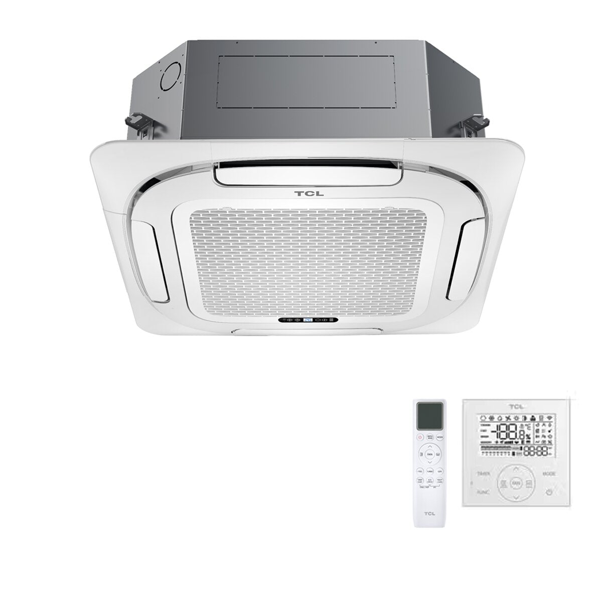 TCL Kassetten-4-Wege-Klimaanlage S-Serie Standard 24000 BTU R32 Inverter WLAN A++/A+