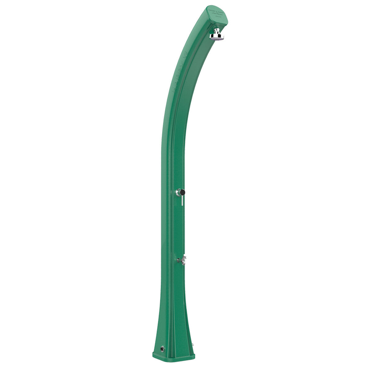 Douche solaire de jardin Arkema Happy XL avec lave-pieds 44 litres vert foncé