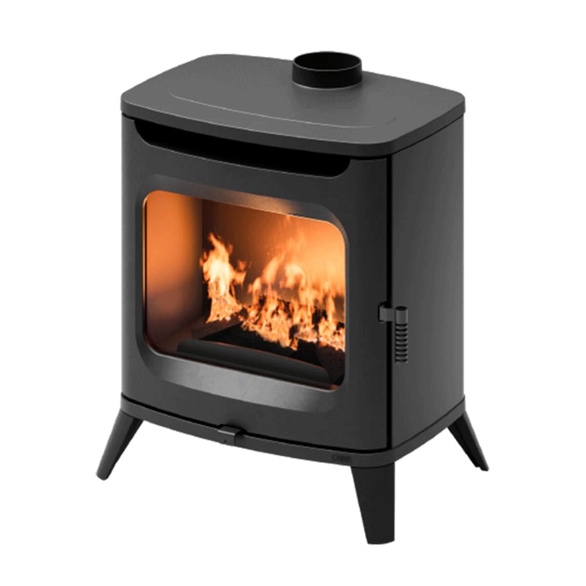 Cadel Hublot 8 7.5 kW air wood stove Black