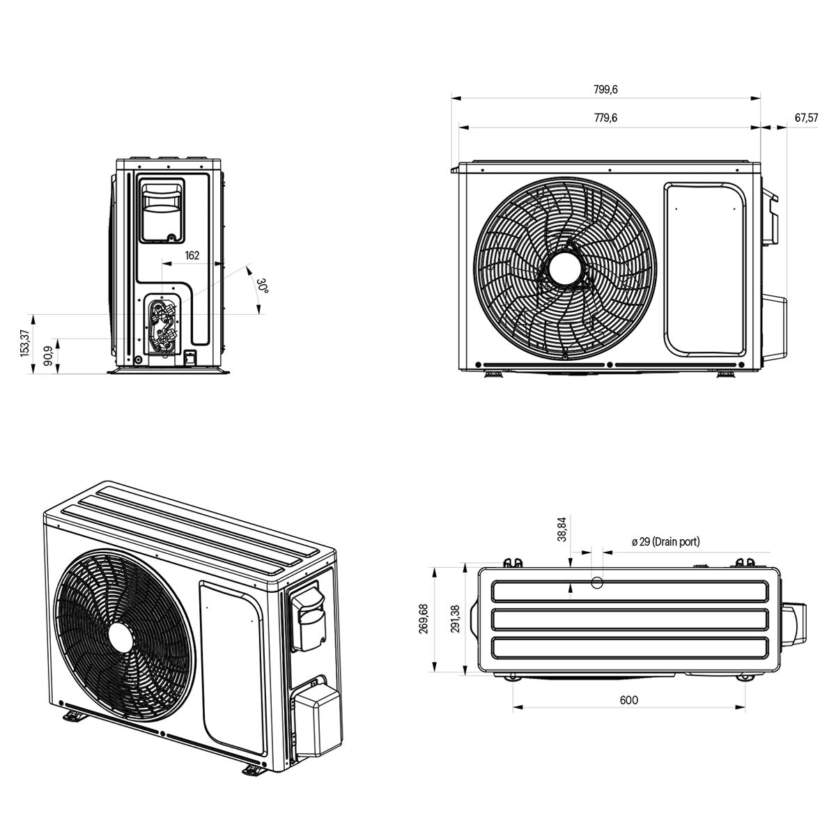 Grundig PROLOGUE GR-9 12000 BTU R32 Inverter WiFi A+++/A++ Air Conditioner