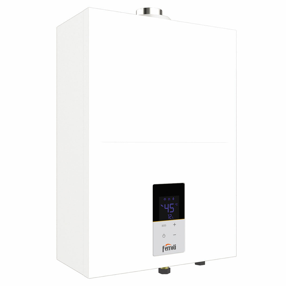 Ferroli Kona wall-mounted gas water heater with forced draft and sealed chamber 15 l/min. - LPG