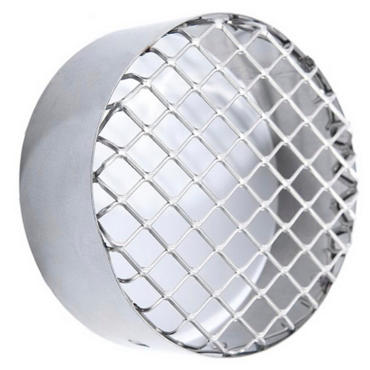 Anti-intrusion suction grille for condensing boiler fumes outlet diam. 100mm. stainless