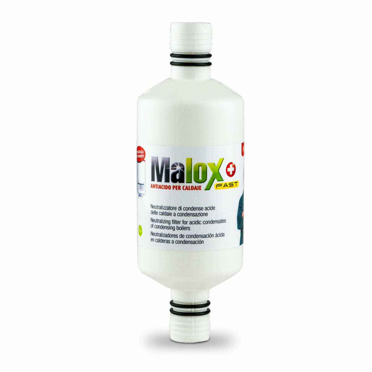 Kit d'installation chaudière Immergas avec séparateur de saletés - distributeur de polyphosphate - neutraliseur de condensats - évacuation des fumées coaxiale